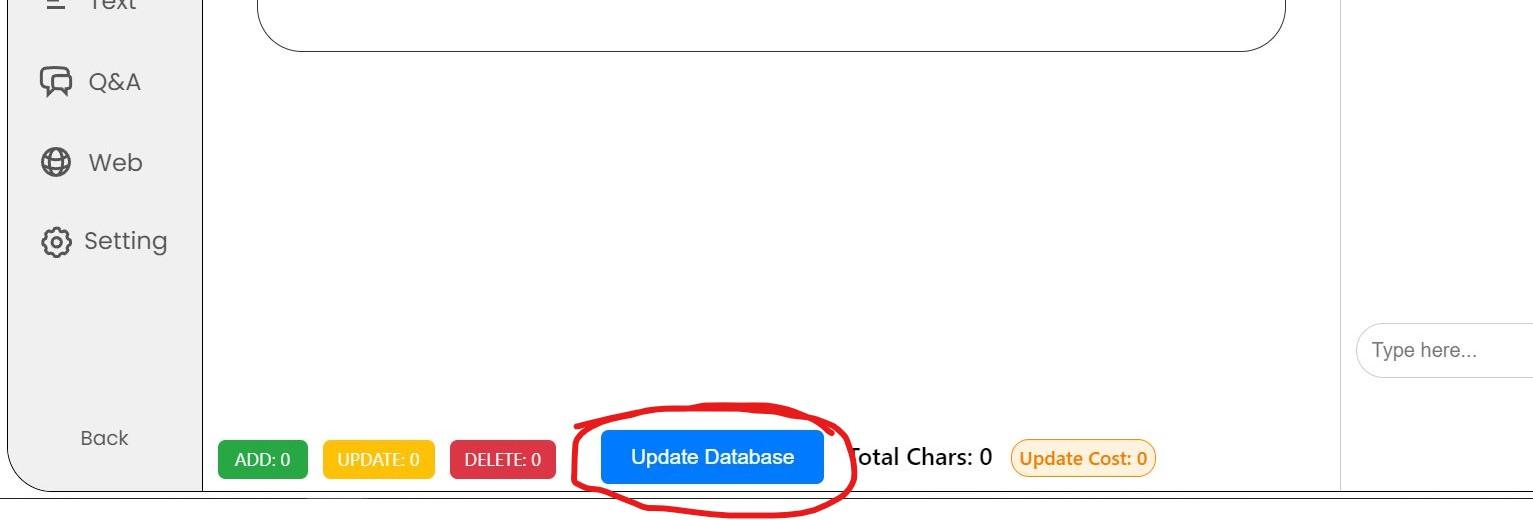 *Update Database*