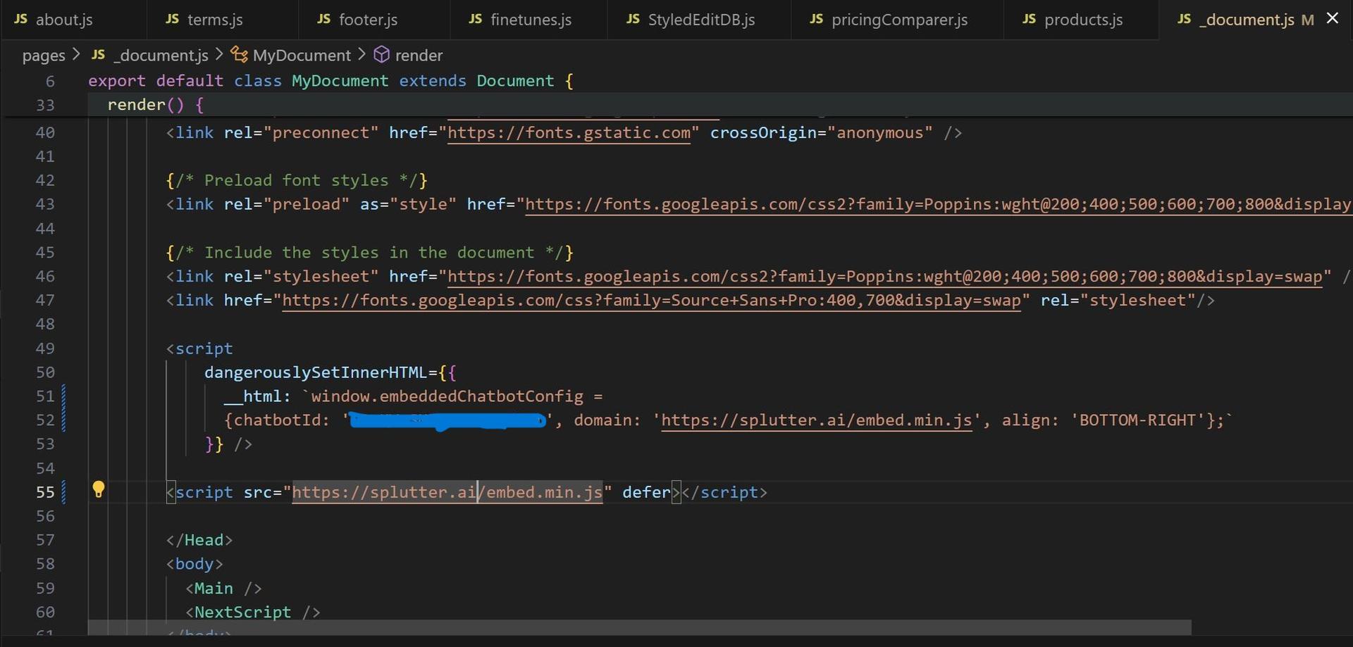 Example React Embed